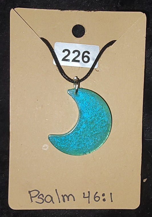 Moon Necklace-Blue