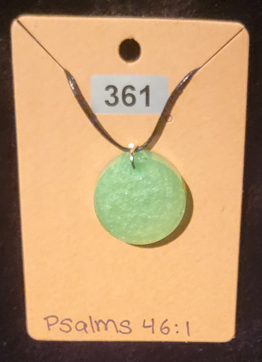 Circle 1 Necklace-Light Green