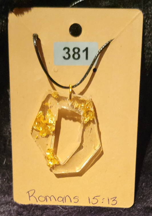 Unique Shaped Necklace-Gold Foil