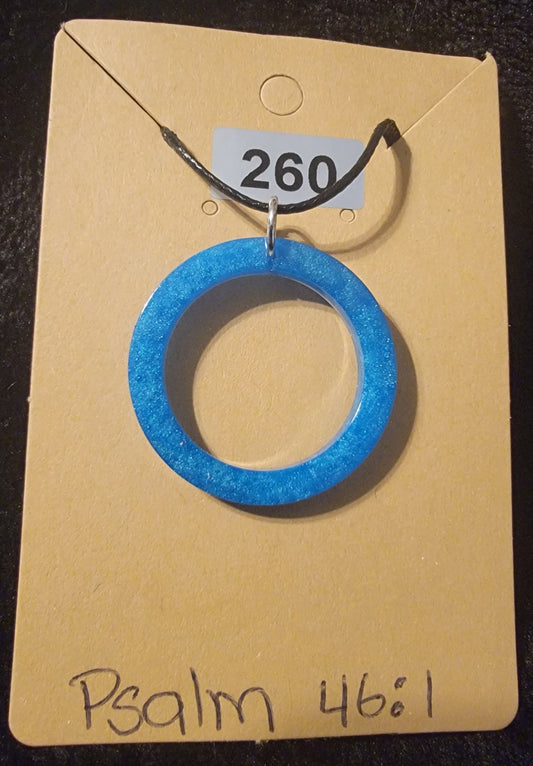 Circle 2 Necklace-Blue