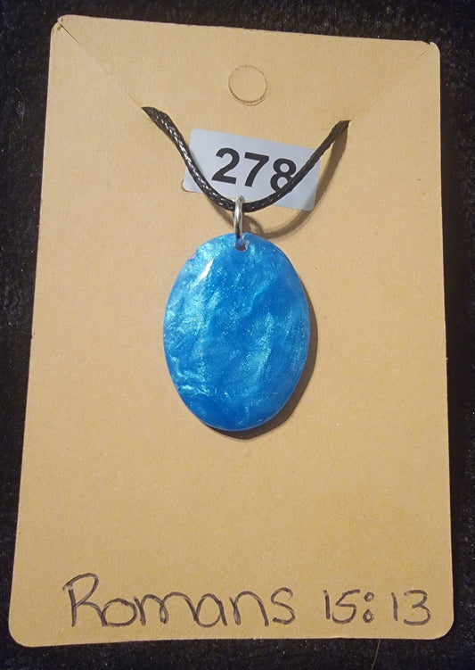 Pendant Necklace-Blue