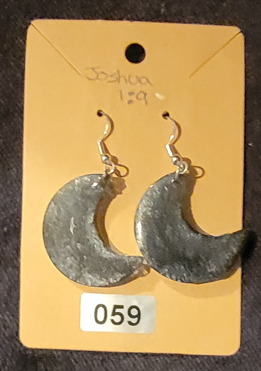 Moon Earrings-Black